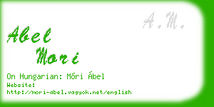 abel mori business card